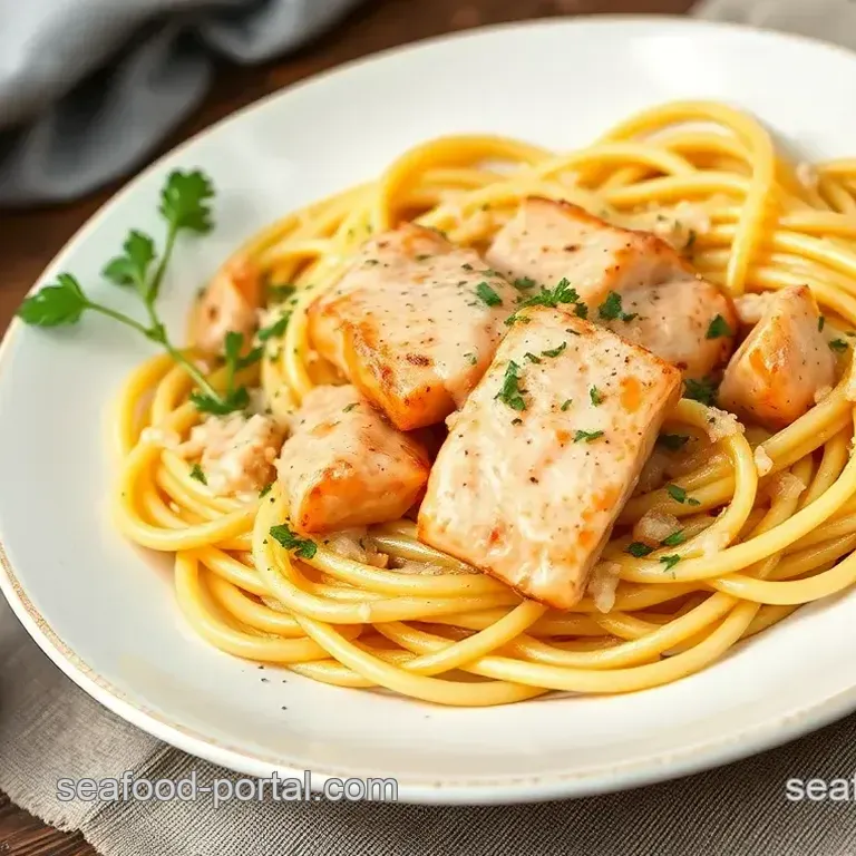 Quick Creamy Salmon Pasta