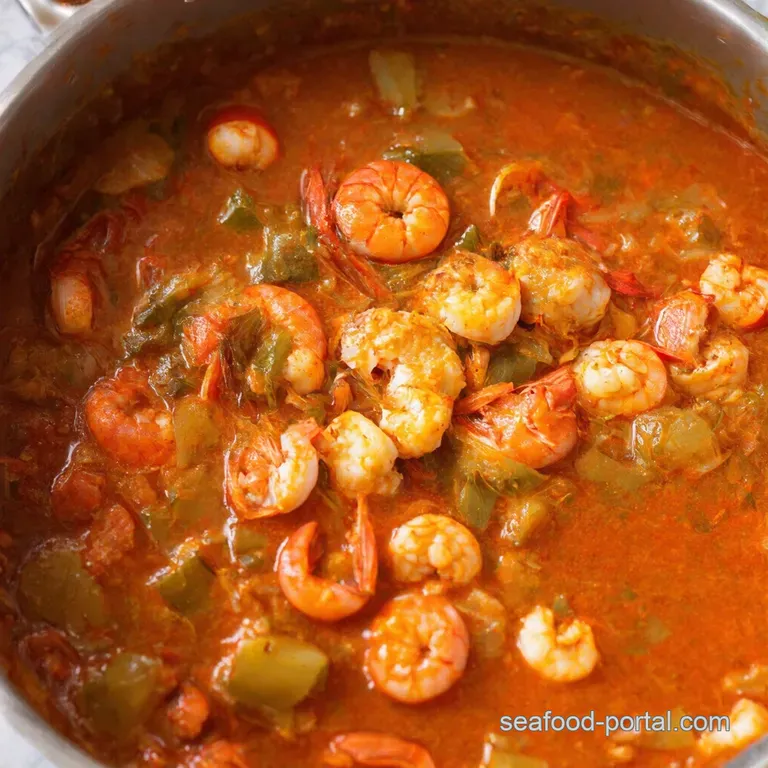 Quick Dirty Louisiana Seafood Gumbo presentation