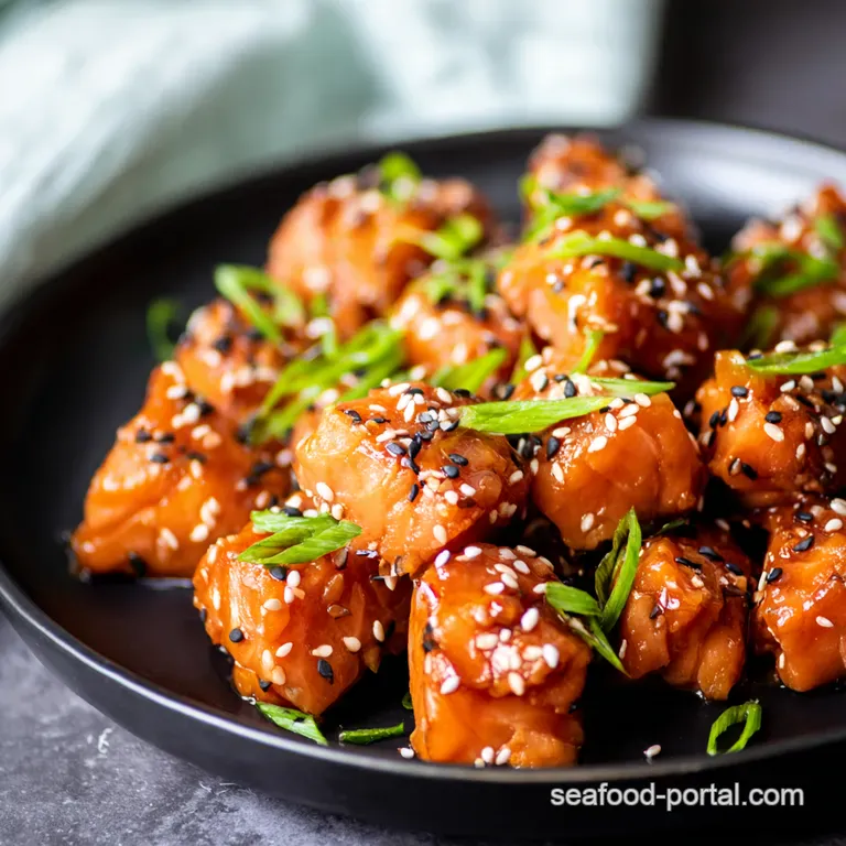 Quick Easy Teriyaki Glazed Salmon Bites