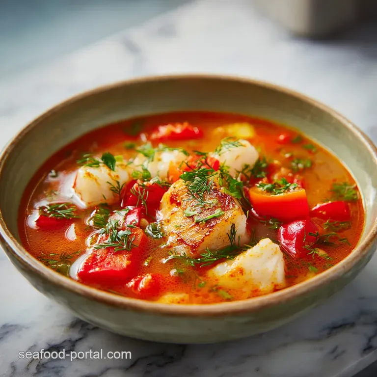 Fish with Soup: Coconut Broth Delight