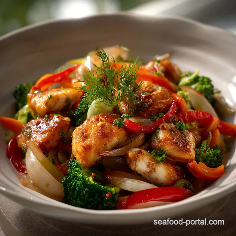 Artfully arranged dish, featuring glistening sauce drizzled over succulent ingredients, with a hint of steam rising from t...