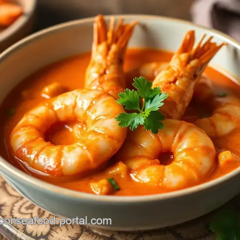 Quick Prawns in Creamy Red Thai Curry: A Flavorful Seafood Delight