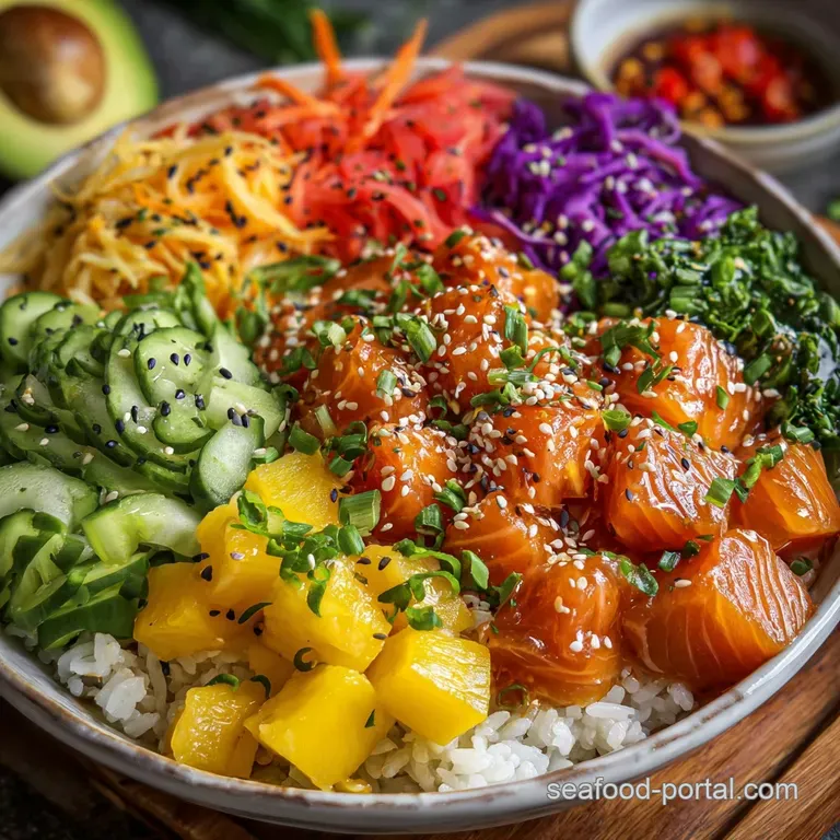 Salmon Poke Bowl: Chilled Fish & Warm Rice