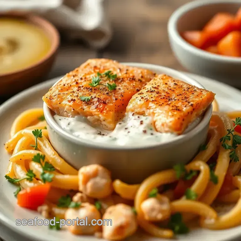 Quick & Zesty Salmon Tartar Sauce presentation