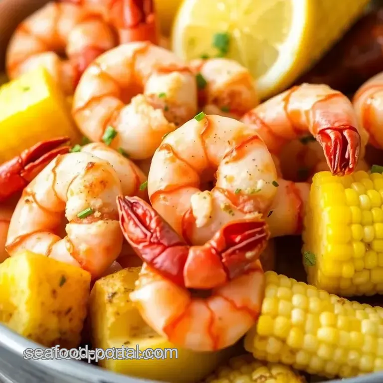 Easy Seafood Boil presentation