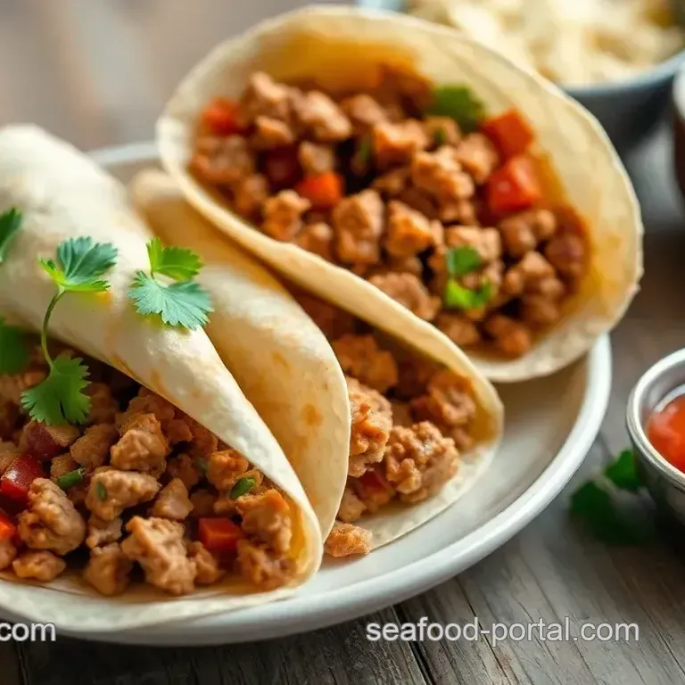 Quick Spicy Ground Pork Flavorful Wraps