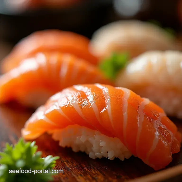 Rakkyo Vinegar Insideout Sushi Rolls presentation