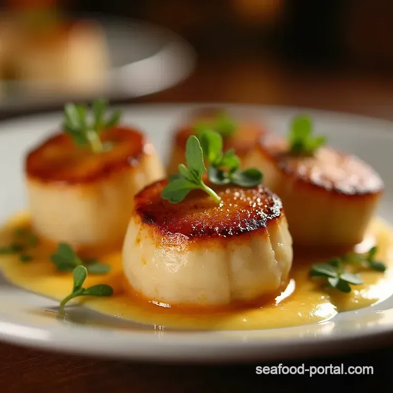 The 10Minute Wonder RestaurantQuality PanSeared Scallops Gordon Ramsay Style presentation