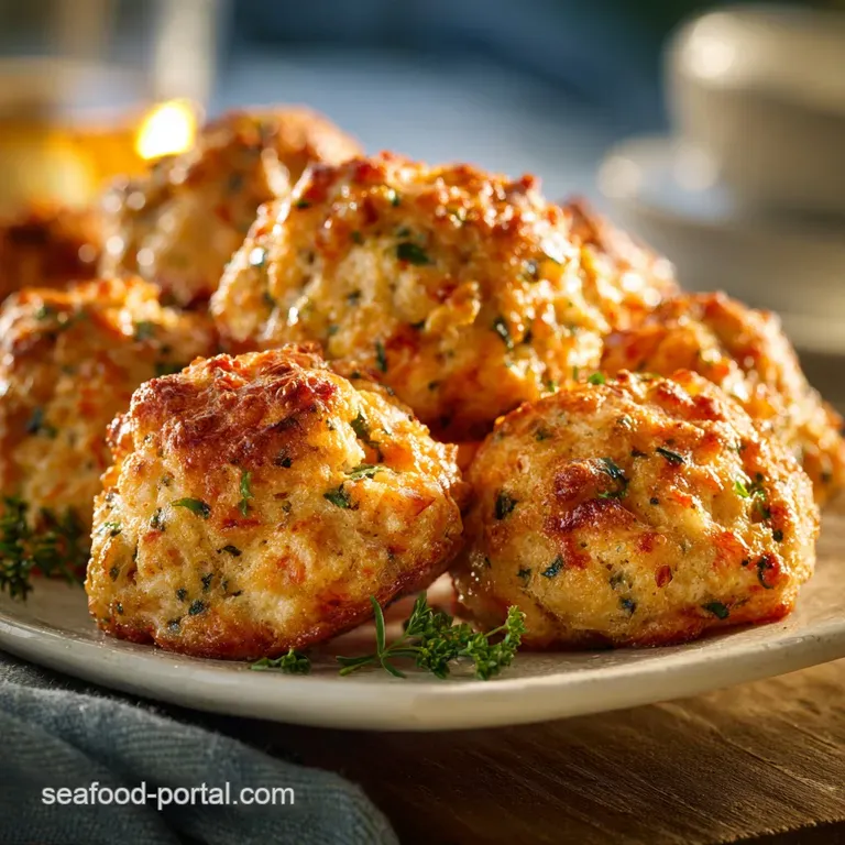 Simple Red Lobster Biscuit Sausage Balls: Coastal Comfort Snack Bites presentation