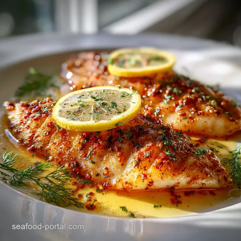 Red Snapper Fillet Recipe with Lemon: Crispy Skin