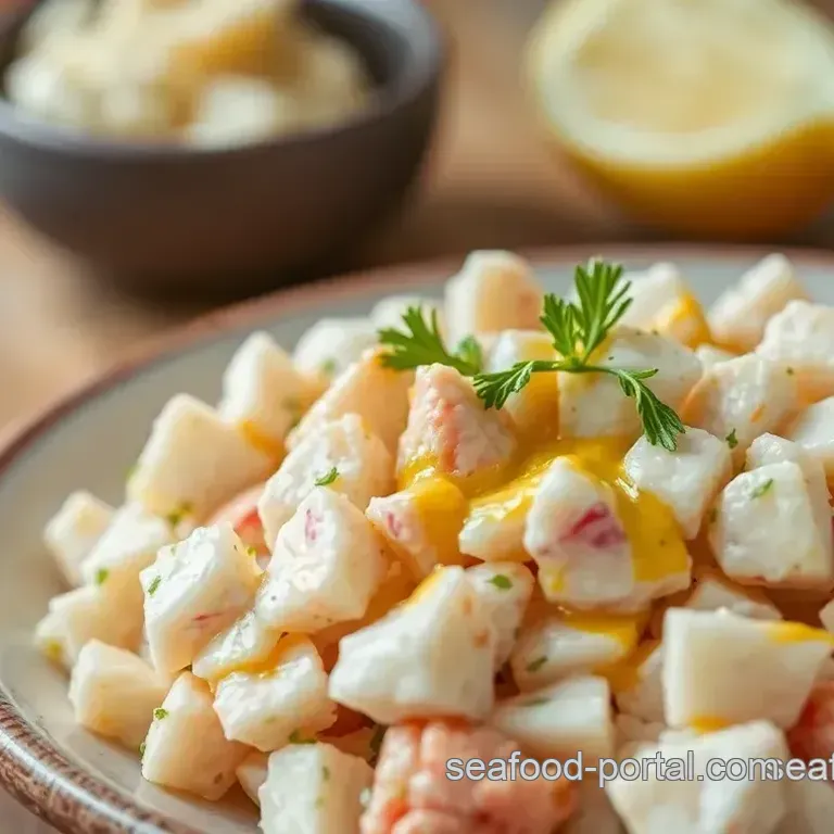Chilled Crab Salad with Zesty Dressing