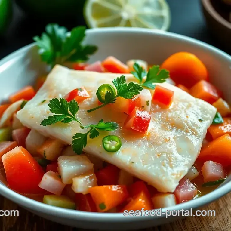 Refreshing Tilapia Ceviche with Lime and Cilantro
