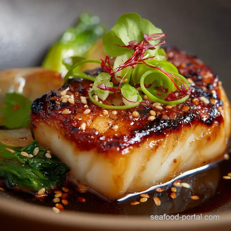 The Ultimate Umami Hit Nobustyle Miso Marinated Black Cod presentation