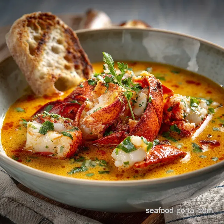 Lobster Stew: the Rich Creamy Coastal Classic presentation