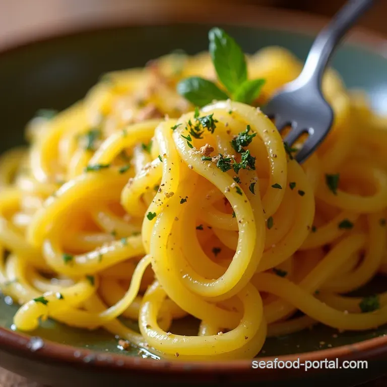The Ultimate OvenRoasted Spaghetti Squash Golden Strands with Zesty Herb Butter presentation