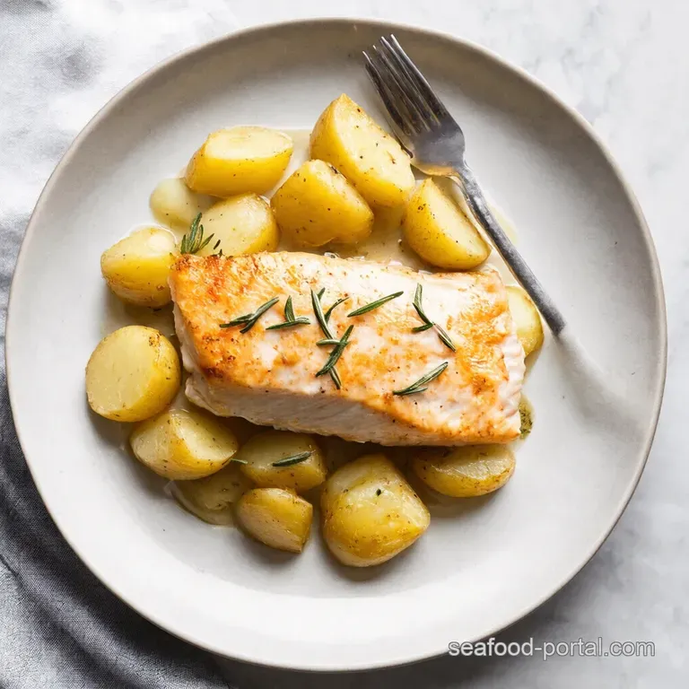Rosemary Cream Sauce Cod Potatoes My Weeknight Winner