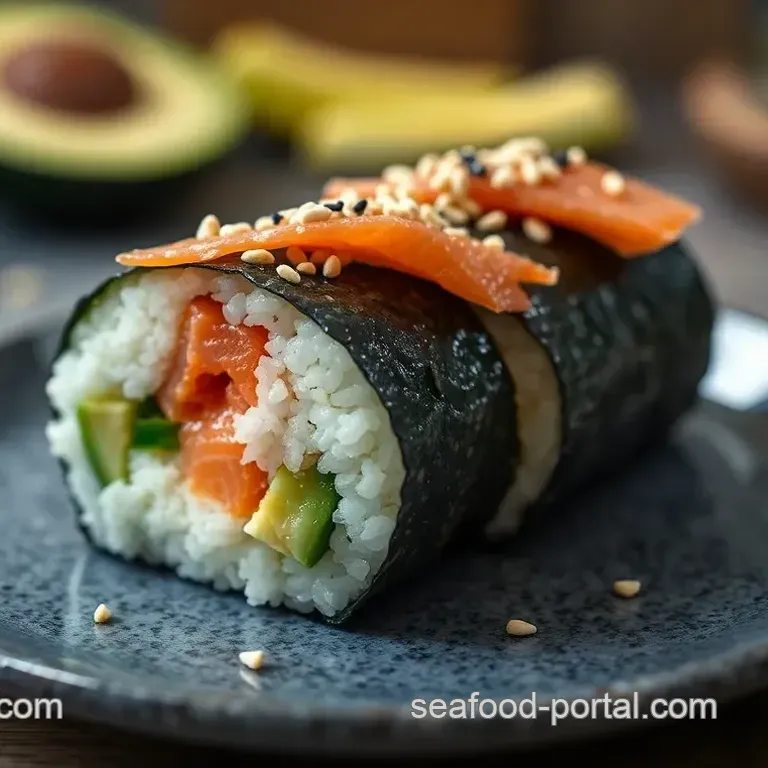 Salmon Avocado Sushi Roll