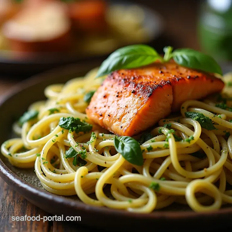 Salmon Pesto Perfection a Weeknight Wonder presentation