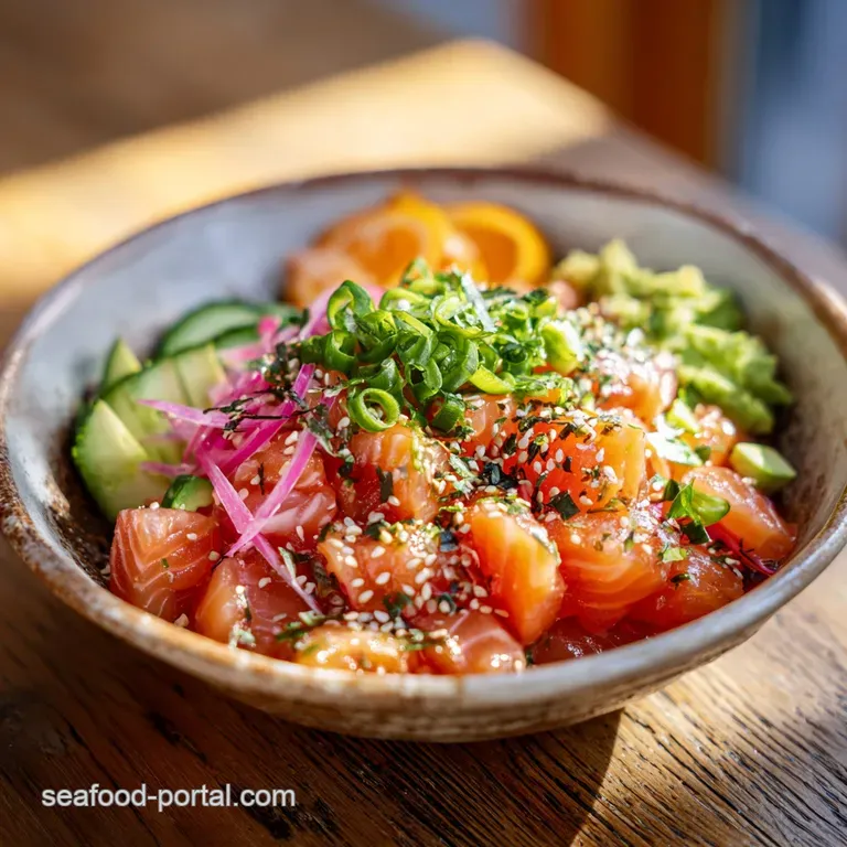Salmon Poke Bowl Recipe with Ginger Glaze