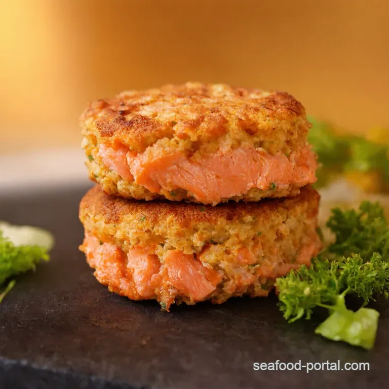 Salmon Sensation Cakes Effortless Elegance from a Can presentation