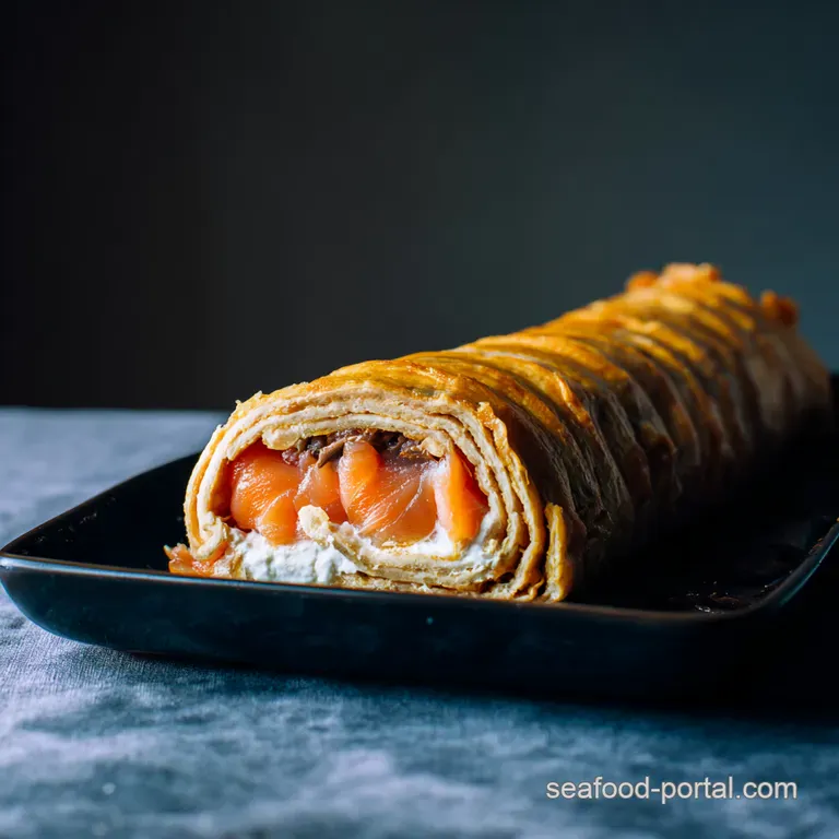 Salmon Smoked Salmon Roulade with Dill Crème Fraîche