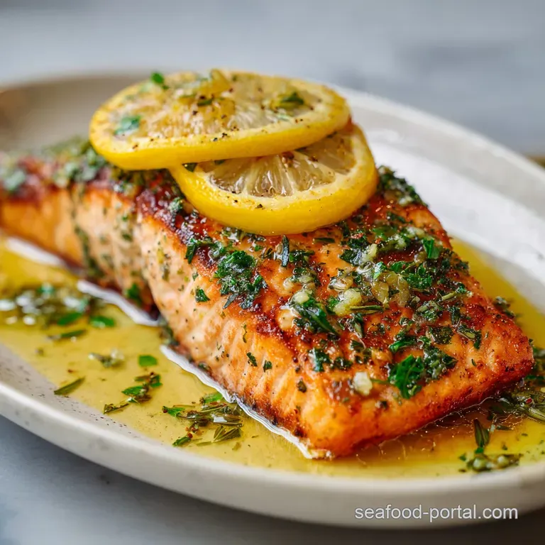 Recipe for Salmon with Lemon and Herbs