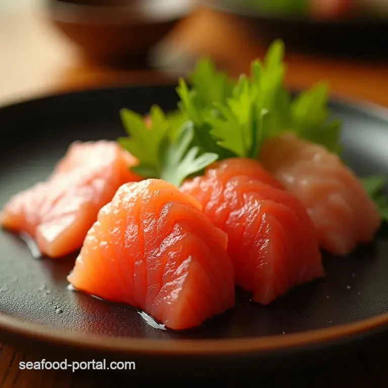Sashimi at Home Restaurantquality Simplified presentation