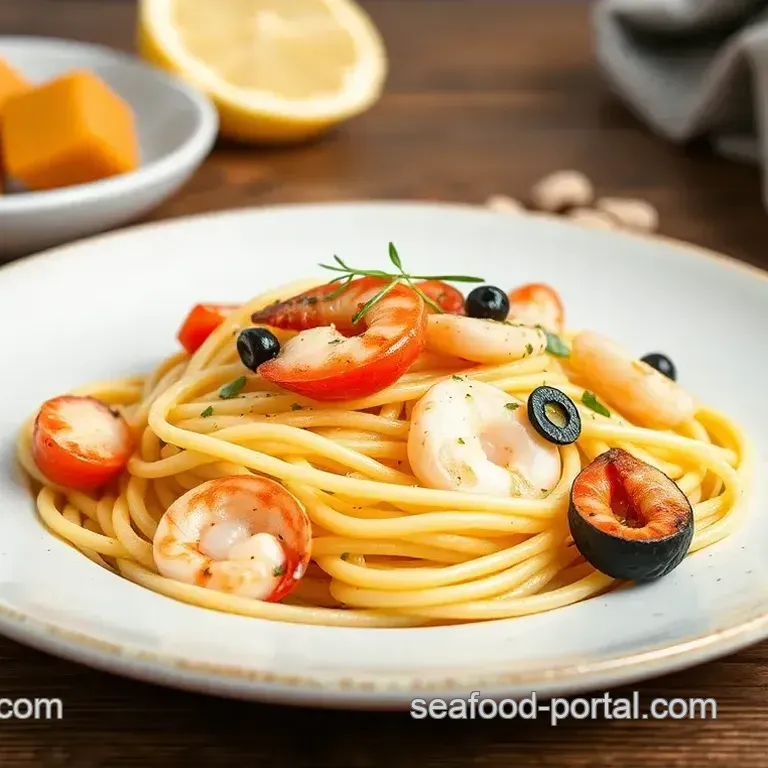 Sautéed Linguine with Seafood Delight