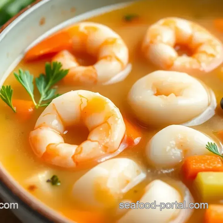 Light Seafood Soup with Fresh Herbs