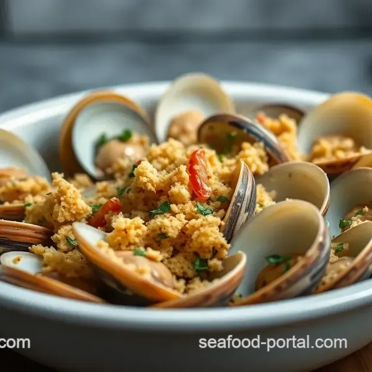 Savory Baked Clams with Garlic Herb Breadcrumbs