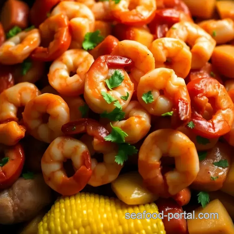 Savory Cajun Shrimp Boil Recipe &ndash; a Spicy Seafood Fiesta presentation