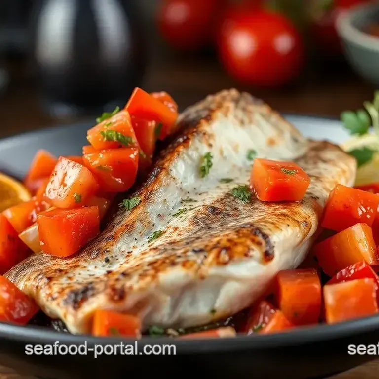 Pan-Seared Sea Bass with Fresh Tomato Salsa