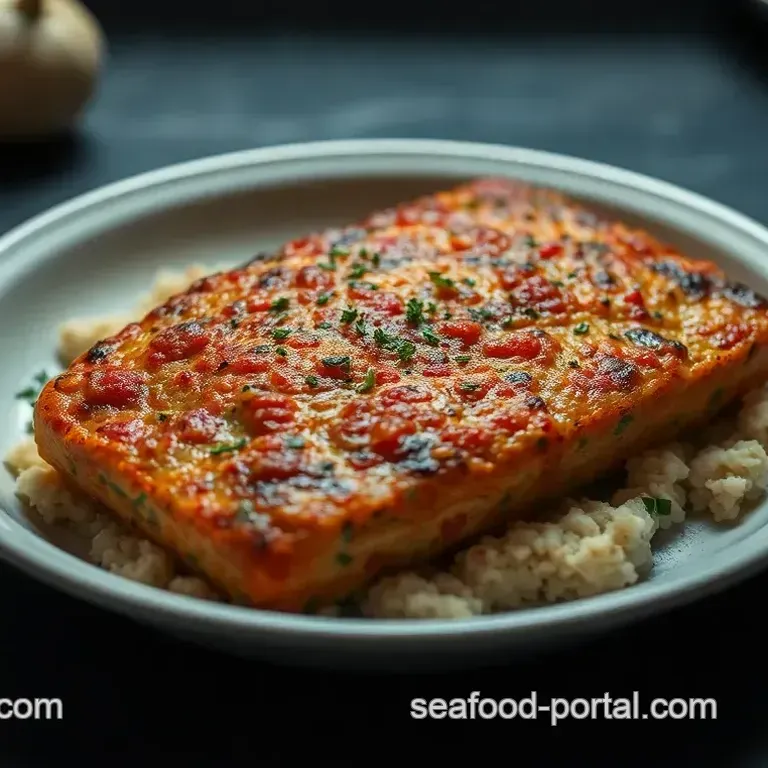Savory Salmon Loaf with Herb Sauce