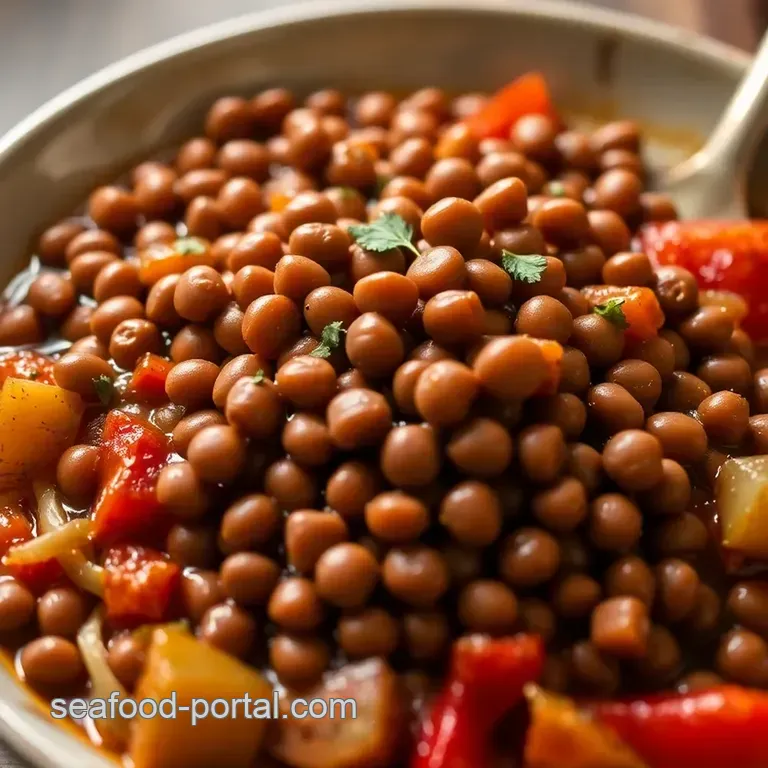 Savory Sea Island Red Peas Stew presentation