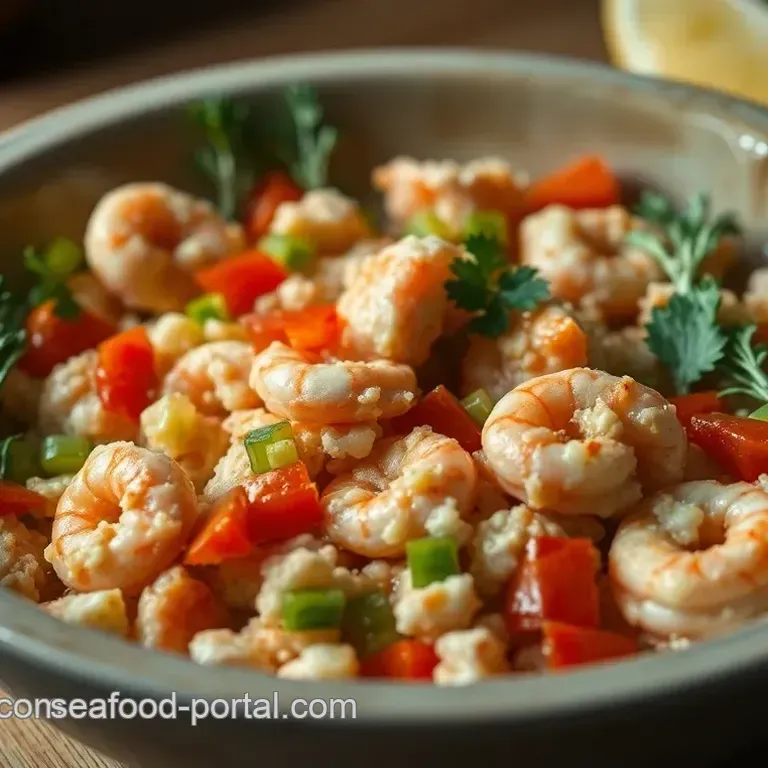 Savory Seafood Dressing with Lemon and Herb Infusion