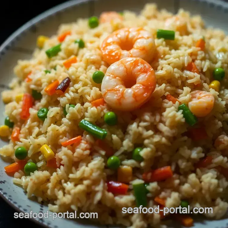 Savory Shrimp Fried Rice: A Quick and Flavorful Delight presentation