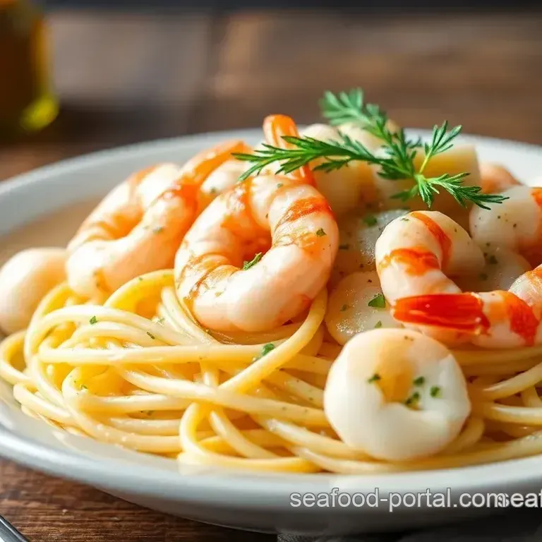 Seafood Alfredo Primavera