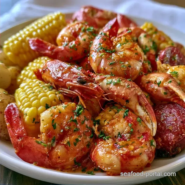 Seafood Boil Foil Packet with Snow Crab