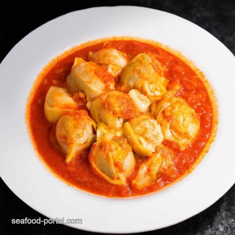 Seafood Extravaganza Stuffed Shells in Creamy Tomato Bliss