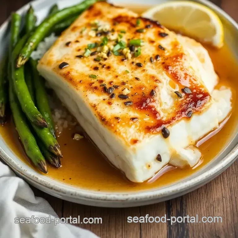 Miso Chilean Sea Bass presentation