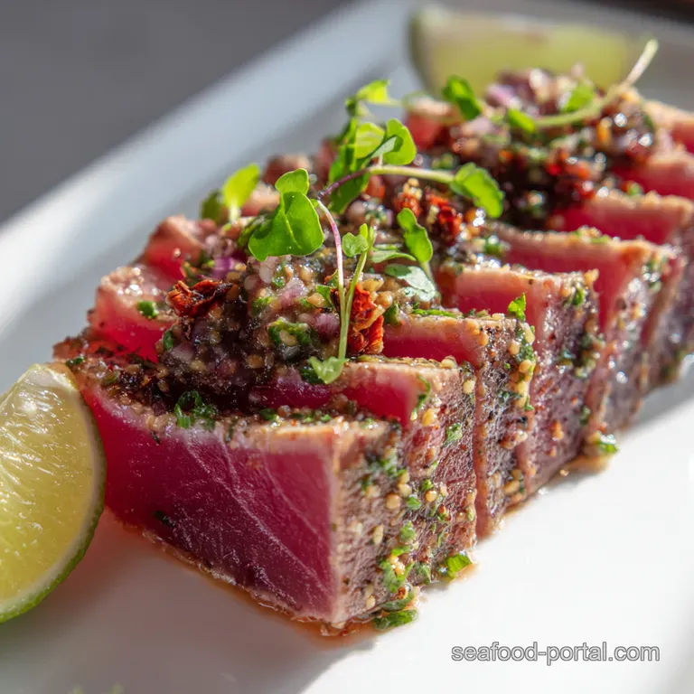 Seared Ahi Tuna with Sesame Ginger Glaze