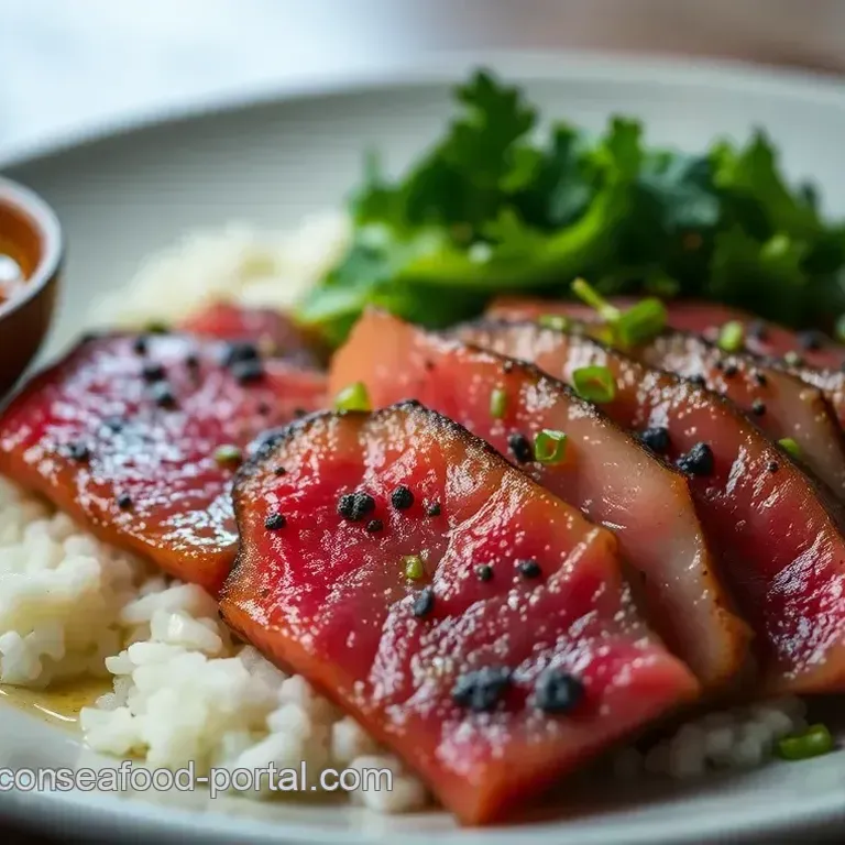 Seared Ahi Tuna with Sesame-Ginger Glaze