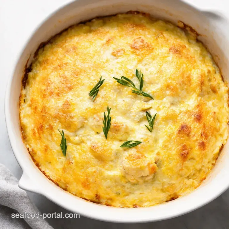 Seaside Dream Creamy Shrimp Scallop Mushroom Gratin
