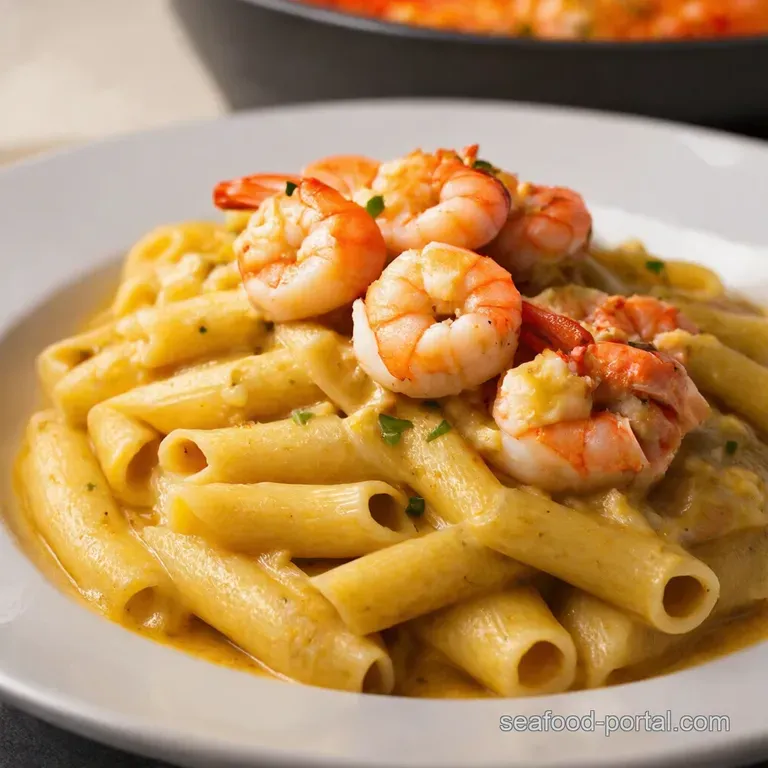 Seaside Shells Shrimp Crab Stuffed Pasta Perfection presentation