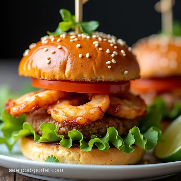 Seoulful Shrimp Burgers A Taste of Korea on a Bun