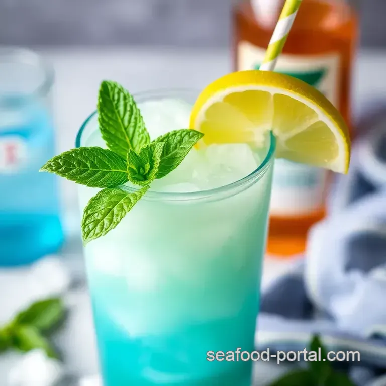 Ocean' s Conquest Cocktail presentation