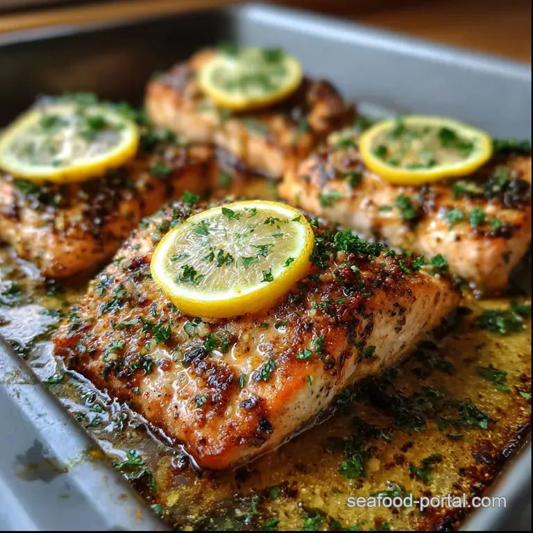 Sheet Pan Garlic Lemon Butter Salmon
