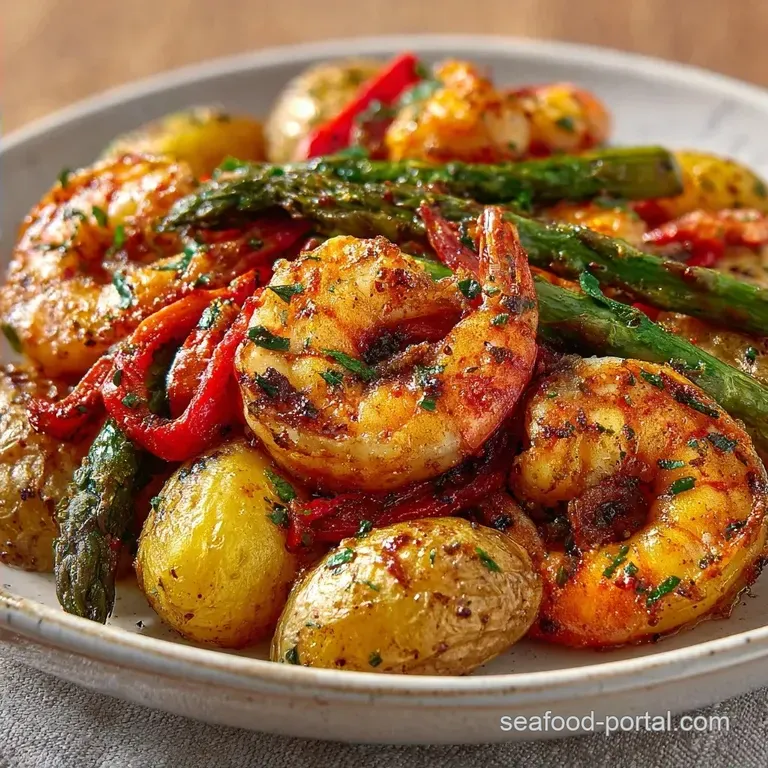 Sheet Pan Shrimp: Roasted Veggies