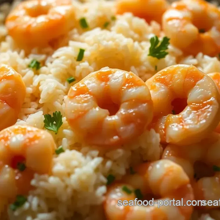 Shrimp and Rice with Velvety Sauce
