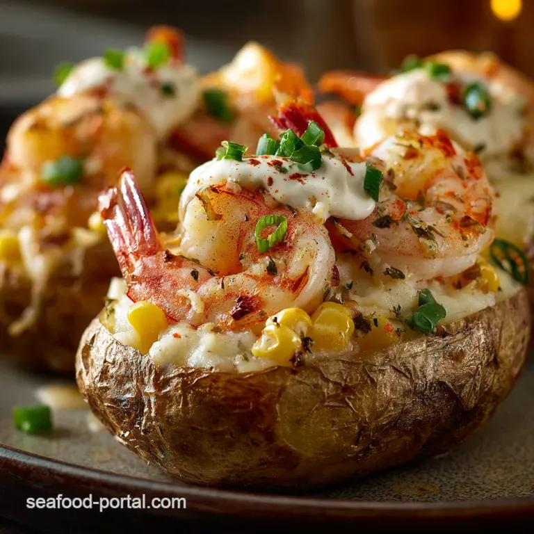 The Big Easy Spud Shrimp Boil Stuffed Potatoes a Proper Jacket Feast presentation